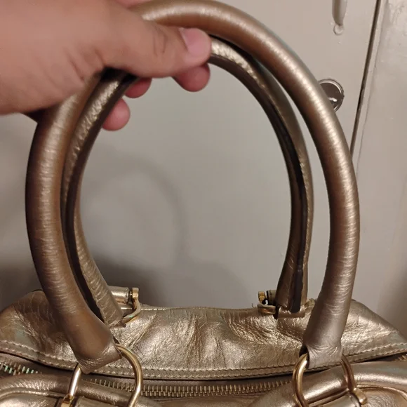 Burberry gold leather Prorsum Metallic Gold Leather Authentic bag - Picture 2 of 16